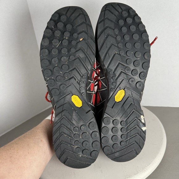 Salewa‎ Gortex Work Shoes Mens 11 Red Black *Small tear on left outer side - Picture 10 of 12